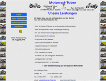 Tablet Screenshot of motorrad-tober.de